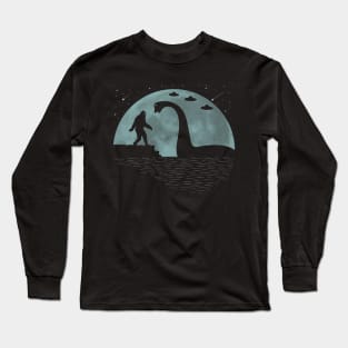 Bigfoot Loch Ness Monster Nessie Ufo Long Sleeve T-Shirt